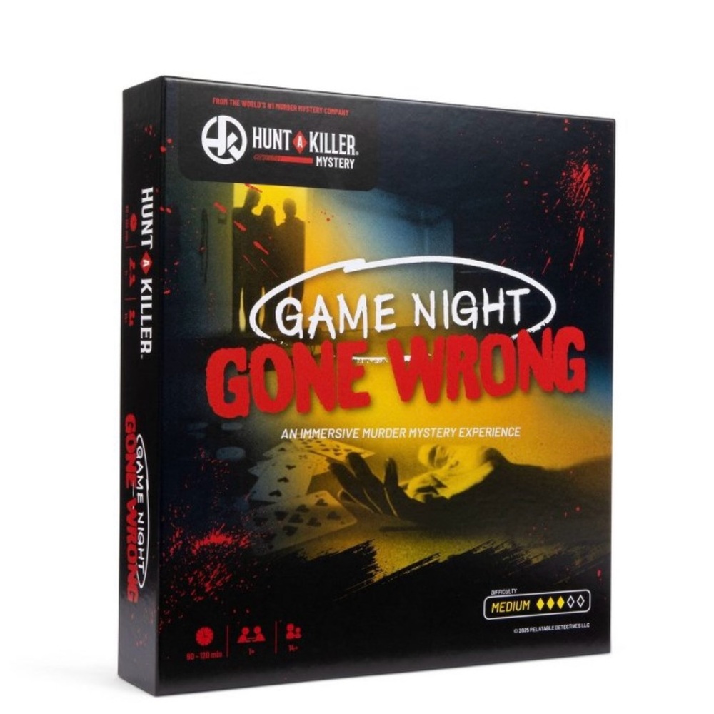 Hunt A Killer Game Night Gone Wrong - Black and Red